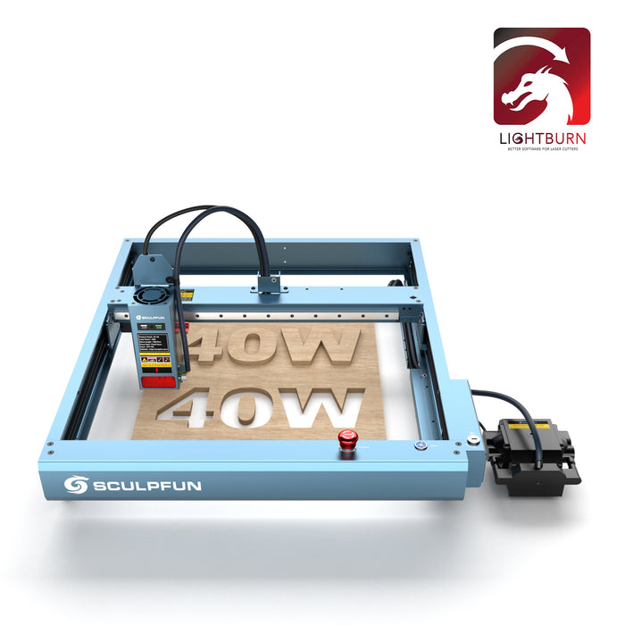 SCULPFUN SF-A9 40W Laser Engraver and Cutting Machine + LightBurn Core License Key