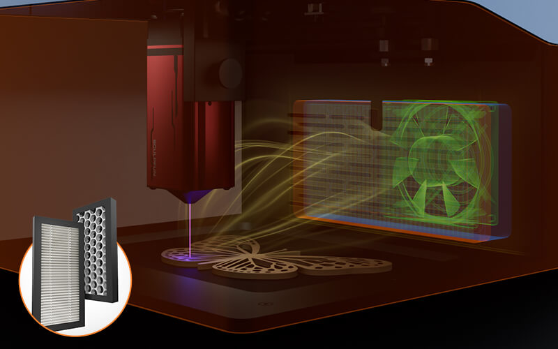 Sculpfun iCube Pro Max 10W Portable Diode Laser Engraver and Cutter | High-speed engraving.