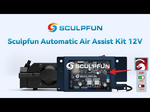 SCULPFUN S9 220V Air assist met air-assist nozzle set, 30L/min high-speed air assist past perfect bij lasermachines, sneller en schoner snijden, volledig metalen structuur SCULPFUN S9 220V Air assist met air-assist nozzle set, 30L/min high-speed air assist past perfect bij lasermachines, sneller en schoner snijden, volledig metalen structuur